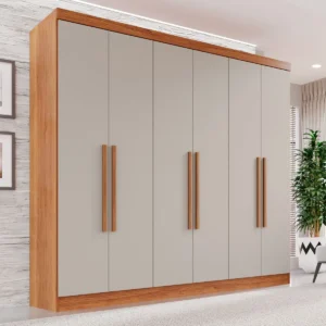 Guarda-roupa Casal 6 Portas 2 Gavetas França